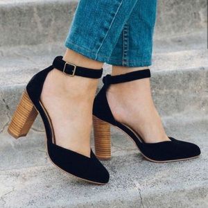 Black Velvet Soludos Collette Heels